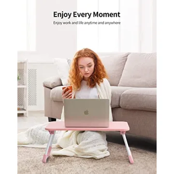 Ruxury Folding Lap Desk - Portable Mini Table & Breakfast Tray