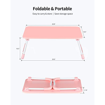Ruxury Folding Lap Desk - Portable Mini Table & Breakfast Tray