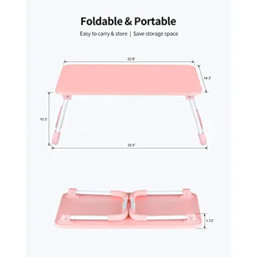 Ruxury Folding Lap Desk - Portable Mini Table & Breakfast Tray