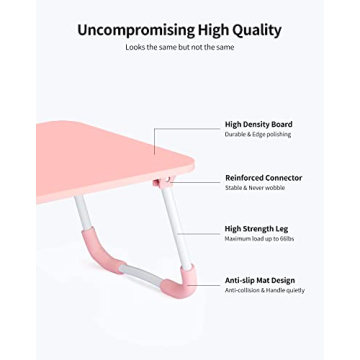 Ruxury Folding Lap Desk - Portable Mini Table & Breakfast Tray