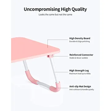 Ruxury Folding Lap Desk - Portable Mini Table & Breakfast Tray