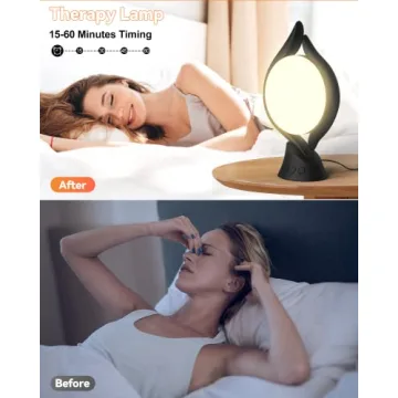 HIBOITEC 10000 Lux Light Therapy Lamp Adjustable Brightness