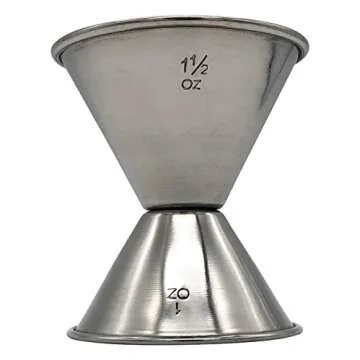 Hudson Lane Stainless Steel Double Measuring Jigger 1 oz 1.5 oz