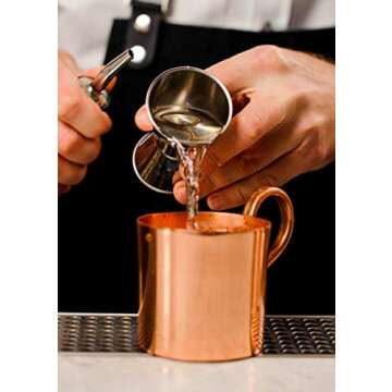 Hudson Lane Stainless Steel Double Measuring Jigger 1 oz 1.5 oz