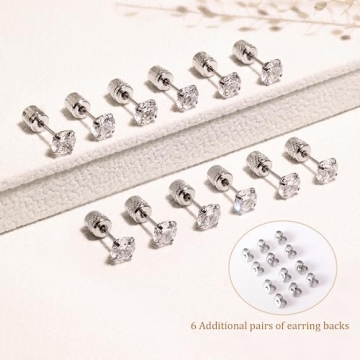 Stylish Threadless Flat Back Stud Earrings for Everyone
