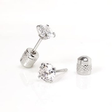 Stylish Threadless Flat Back Stud Earrings for Everyone