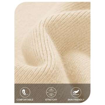 MEROKEETY Women's Winter Off Shoulder Bodycon Sweater Dress Formal Long Sleeve Elegant Cocktail Party Midi Maxi Dresses, Beige, X-Small