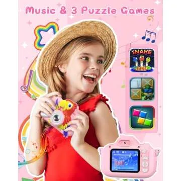 GREENKINDER Kids Camera - Fun & Safe Digital Camera for Kids