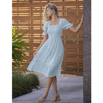 Shop MEROKEETY Summer Bubble Sleeve Boho Dress