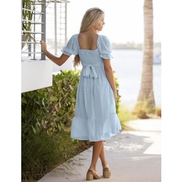Shop MEROKEETY Summer Bubble Sleeve Boho Dress