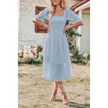 Shop MEROKEETY Summer Bubble Sleeve Boho Dress