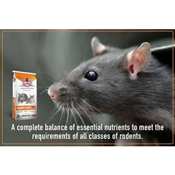 Kalmbach Feeds 18% Rodent Diet Cubed Feed for Rats and Mice in All Life Stages, 50 lb Bag