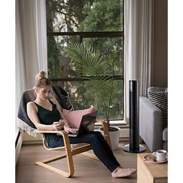 Portable Air Conditioners, 3-IN-1 Swamp Cooler, Evaporative Air Cooler, Ac Unit with 3 Modes&Speeds, 12H Timer, 70° Oscillation, Room Air Conditioners, Air Cooler for Bedroom Office Indoor Use(Black)