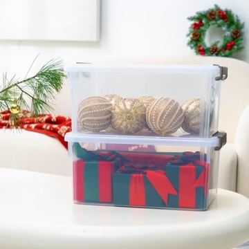 Citylife 17 QT Stackable Storage Bins for Home & Office