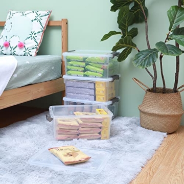 Citylife 17 QT Stackable Storage Bins for Home & Office