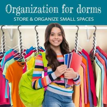 Closet Organizer Pack of 10 - Space Saving Solution