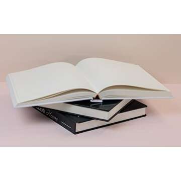 Set of 3 Decorative Books for Home Decor - XL Coffee Table Decoration Books - Stylish Fake/Faux Display Books - Modern Hardcover Book Stack - Fashion Designer Book Set - New York/Black/White