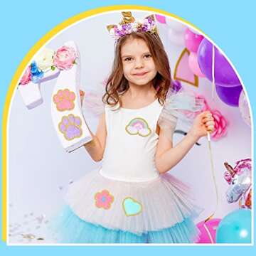 156 Pcs Glitter Self Adhesive Letters Chenille Clothing Patches Embroidered Repair Fuzzy Patches Alphabet Patches Gold Trimmed Preppy Clothing Badges Sewing Appliques (Pastel Colors,Simple)