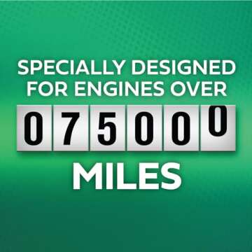 Castrol GTX High Mileage 5W-20 Synthetic Blend Motor Oil, 5 Quarts