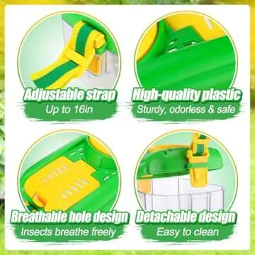 2Sets Bug Kids Catcher - Sturdy Kids Catching Kit of Bug Gifts with Bug Collector Butterfly Net Tweezer, Kids Bug Habitat Outdoor Explorer Kit for Kids Age 3 4 5 6 7 8, 8Pcs