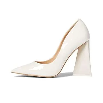 Steve Madden Pickee Pump Bone Patent - Stylish Women's Shoes