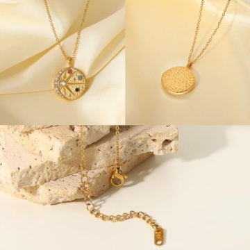 Elegant Sun and Moon Pendant Necklace for Women