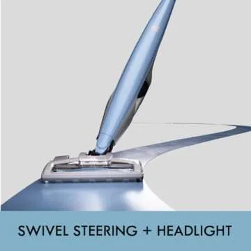 Kenmore DS1020 16V Cordless Stick Vacuum Lightweight 2-in-1 Handheld, LED Headlight with 2-Speed Power Control for Hardwood Floor, Carpet & Pet Hair, 16 Volts, Gray-Blue