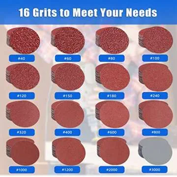 POTUINOM 100PCS 2 Inch Sanding Discs for Polishing