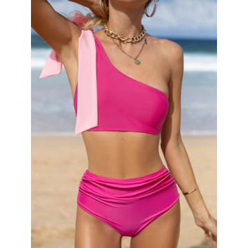 Stylish Swmmer Liket One Shoulder Bikinis for Women