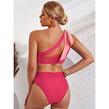 Stylish Swmmer Liket One Shoulder Bikinis for Women