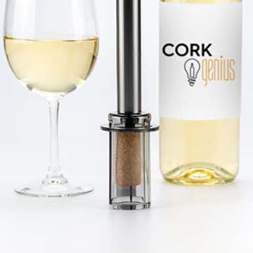 Cork Genius Air Pressure Wine Opener - Effortless and Durable