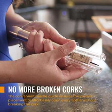 Cork Genius Air Pressure Wine Opener for Effortless Wine Opening