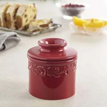 Butter Bell Crock for Fresh Spreadable Butter - Antique Rouge