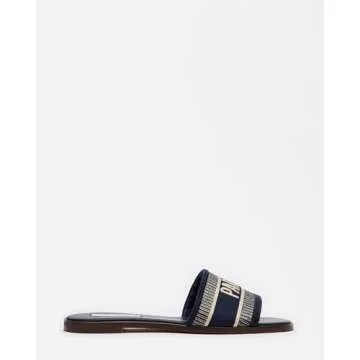 Steve Madden Women's Knox Sandal, Navy Multi, 8