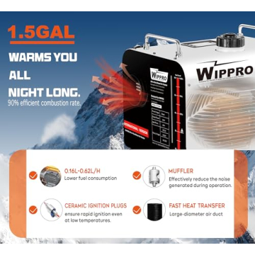 8KW All in One Diesel Heater with Remote & LCD Switch