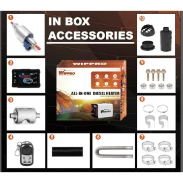 8KW All in One Diesel Heater with Remote & LCD Switch