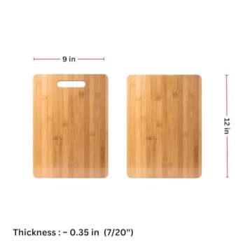 (Set of 12) 12x9" Bulk Plain Blank Bamboo Serving Tray, Wood Charcuterie Platter, Hot Mat, Reversible Cutting Chopping Boards, Mixed Sample Plates for Engraving Gift, Wall Art, Home Deco