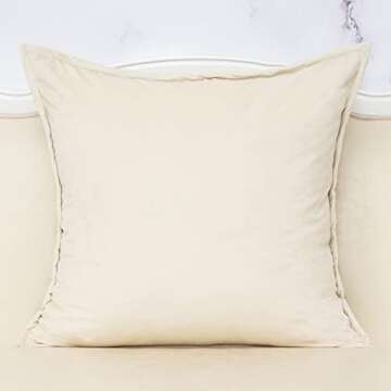 Alerfa Luxury Cotton Velvet Houndstooth Throw Pillow Cover for Modern Living