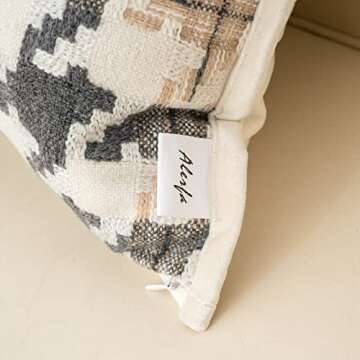 Alerfa 20x20 Houndstooth Cushion Cover for Stylish Decor