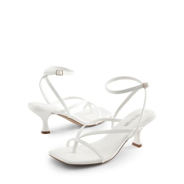 DREAM PAIRS Kitten Low Strappy Heels - Stylish Comfort