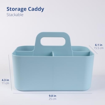 BLUE GINKGO Stackable Caddy for Office and Crafts