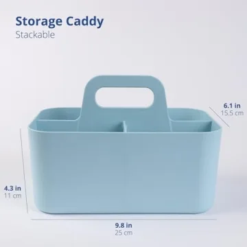 BLUE GINKGO Stackable Caddy for Office and Crafts