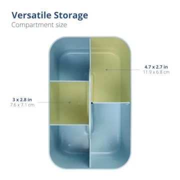 BLUE GINKGO Stackable Caddy for Office and Crafts