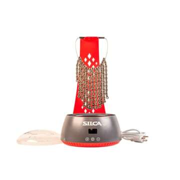 SILCA Bicycle Chain Wax Melting System with Cooling Rack, Hanging Stand for Full Steel Chains Upto 115 Links and Electric Melting Pot, 600 ml