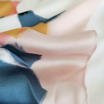 FONYVE Luxury Satin Silk Scarf for Women 27.5" x 27.5"