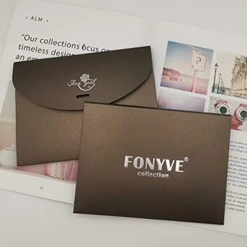 FONYVE Luxury Satin Silk Scarf for Women 27.5" x 27.5"