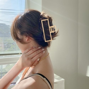 LUKACY Large Metal Hair Claw Clips - Perfect for Women