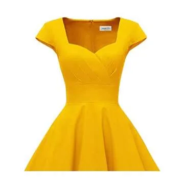 Hanpceirs 1950s Vintage Dress with Pockets for Women