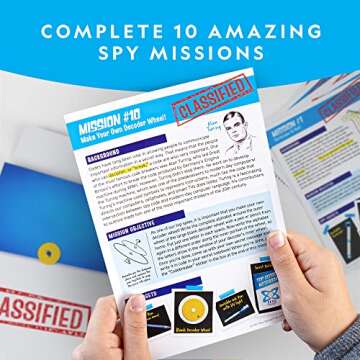 NATIONAL GEOGRAPHIC Complete Spy Science Kit - 10 Secret Missions with Gadgets for Kids