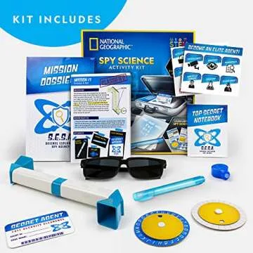 NATIONAL GEOGRAPHIC Spy Science Kit for Kids' Fun